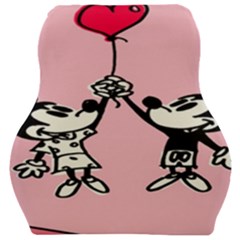 Baloon Love Mickey & Minnie Mouse Car Seat Velour Cushion  by nate14shop