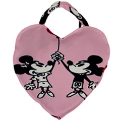 Baloon Love Mickey & Minnie Mouse Giant Heart Shaped Tote by nate14shop