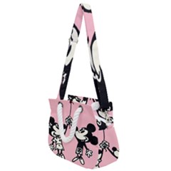 Baloon Love Mickey & Minnie Mouse Rope Handles Shoulder Strap Bag by nate14shop