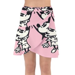 Baloon Love Mickey & Minnie Mouse Wrap Front Skirt by nate14shop