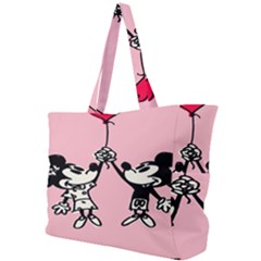 Baloon Love Mickey & Minnie Mouse Simple Shoulder Bag by nate14shop