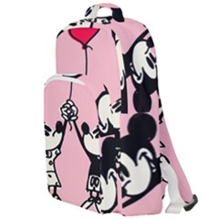 Baloon Love Mickey & Minnie Mouse Double Compartment Backpack by nate14shop