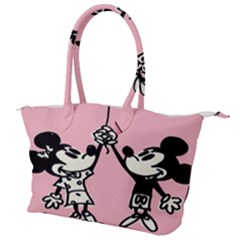 Baloon Love Mickey & Minnie Mouse Canvas Shoulder Bag by nate14shop