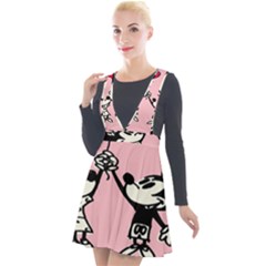 Baloon Love Mickey & Minnie Mouse Plunge Pinafore Velour Dress by nate14shop