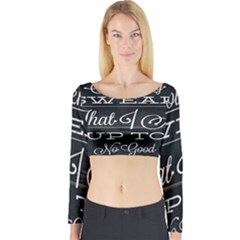 I Solemnly Swear Harry Potter Long Sleeve Crop Top by nate14shop