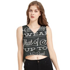 I Solemnly Swear Harry Potter V-neck Cropped Tank Top by nate14shop