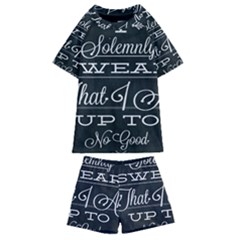 I Solemnly Swear Harry Potter Kids  Swim Tee And Shorts Set by nate14shop