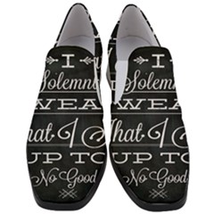 I Solemnly Swear Harry Potter Women Slip On Heel Loafers by nate14shop