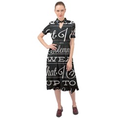 I Solemnly Swear Harry Potter Keyhole Neckline Chiffon Dress by nate14shop