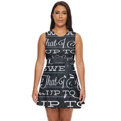 I Solemnly Swear Harry Potter Waist Tie Tier Mini Chiffon Dress