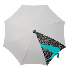 Just Do It Leopard Silver Hook Handle Umbrellas (small) by nate14shop