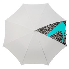Just Do It Leopard Silver Straight Umbrellas by nate14shop
