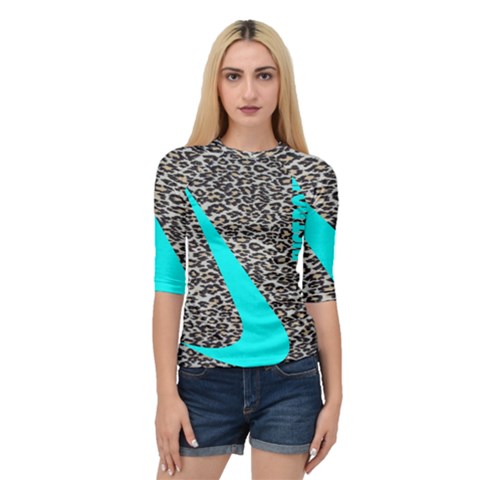 Just Do It Leopard Silver Quarter Sleeve Raglan Tee by nate14shop