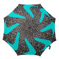 Just Do It Leopard Silver Hook Handle Umbrellas (large) by nate14shop