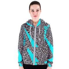 Just Do It Leopard Silver Women s Zipper Hoodie by nate14shop