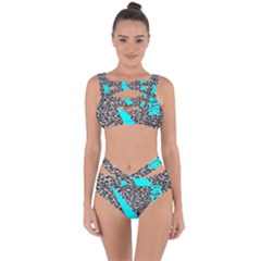 Just Do It Leopard Silver Bandaged Up Bikini Set  by nate14shop