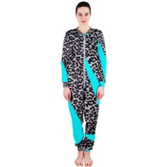 Just Do It Leopard Silver Onepiece Jumpsuit (ladies) by nate14shop