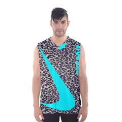 Just Do It Leopard Silver Men s Basketball Tank Top by nate14shop