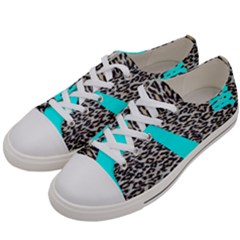 Just Do It Leopard Silver Men s Low Top Canvas Sneakers by nate14shop