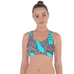 Just Do It Leopard Silver Cross String Back Sports Bra by nate14shop