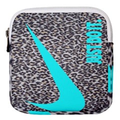 Just Do It Leopard Silver Mini Square Pouch by nate14shop