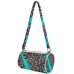 Just Do It Leopard Silver Mini Cylinder Bag by nate14shop