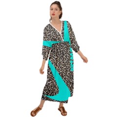 Just Do It Leopard Silver Grecian Style  Maxi Dress by nate14shop