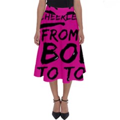 Bow To Toe Cheer Pink Perfect Length Midi Skirt by nate14shop