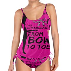 Bow To Toe Cheer Pink Tankini Set by nate14shop