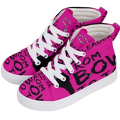 Bow To Toe Cheer Pink Kids  Hi-top Skate Sneakers by nate14shop