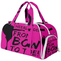 Bow To Toe Cheer Pink Burner Gym Duffel Bag by nate14shop