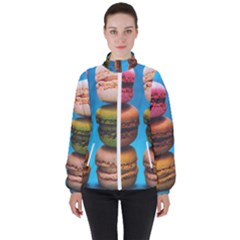 Colorful 0011 Women s High Neck Windbreaker by nate14shop
