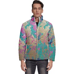 Freedom To Pour Men s Puffer Bubble Jacket Coat by Hayleyboop