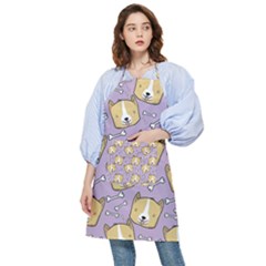 Corgi Pattern Pocket Apron by Sudhe