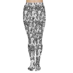 Sketchy Monster Insect Drawing Motif Pattern Tights by dflcprintsclothing