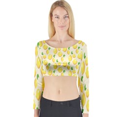 Background-a 001 Long Sleeve Crop Top