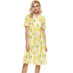Background-a 001 Button Top Knee Length Dress by nate14shop
