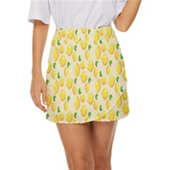 Background-a 001 Mini Front Wrap Skirt