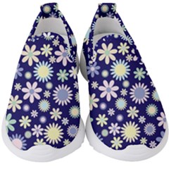 Background-a 002 Kids  Slip On Sneakers