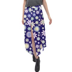 Background-a 002 Velour Split Maxi Skirt by nate14shop