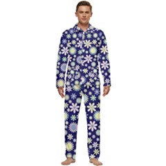 Background-a 002 Men s Long Sleeve Velvet Pocket Pajamas Set by nate14shop