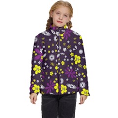 Background-a 003 Kids  Puffer Bubble Jacket Coat by nate14shop