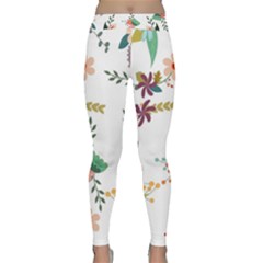Background-a 011 Classic Yoga Leggings by nate14shop
