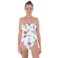 Background-a 011 Tie Back One Piece Swimsuit by nate14shop