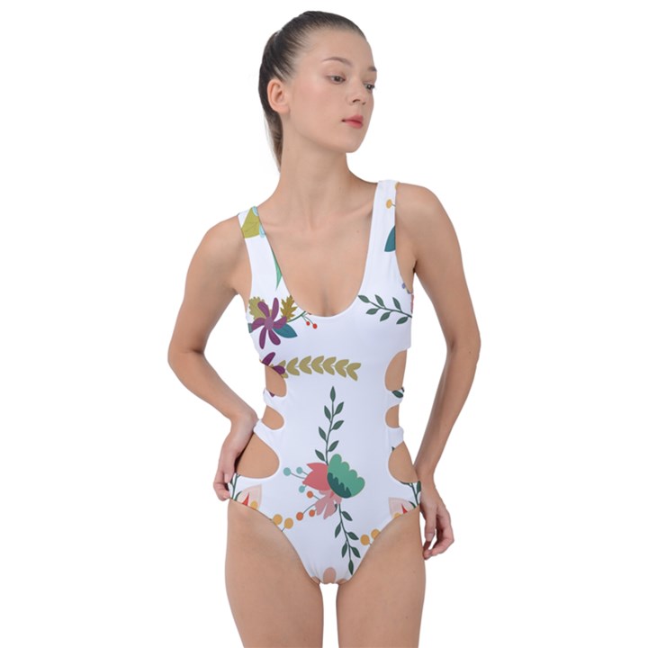 Background-a 011 Side Cut Out Swimsuit