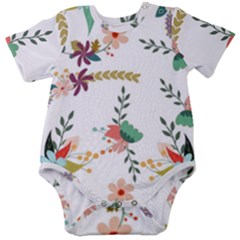 Background-a 011 Baby Short Sleeve Onesie Bodysuit by nate14shop