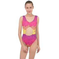 Background-a 013 Center Cut Out Swimsuit