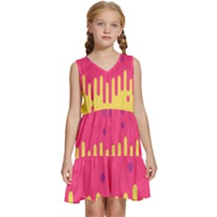 Background-a 013 Kids  Sleeveless Tiered Mini Dress