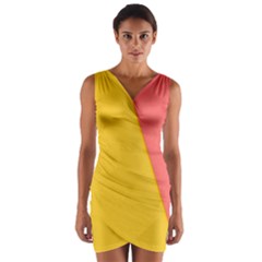 Background-a 014 Wrap Front Bodycon Dress