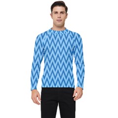 Background-cevrons-blue-001 Men s Long Sleeve Rash Guard